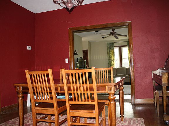 Dining room facing living room