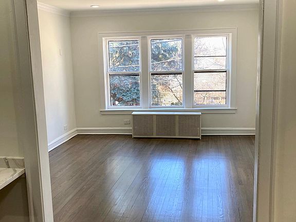 View of main living/sleeping area from kitchen