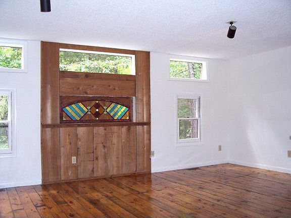 Family room with custom stained-glass window
