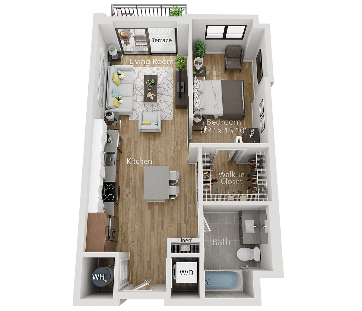 Floor plan A (Studio)