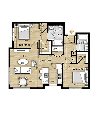 Floor plan 203