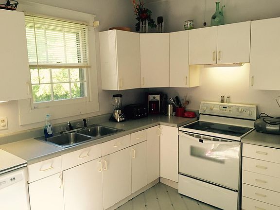 Kitchen has a new refrigerator.