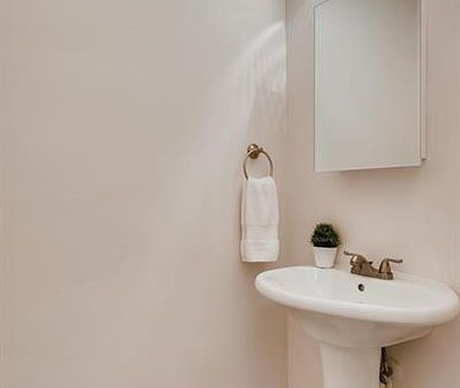 Half bathroom downstairs.