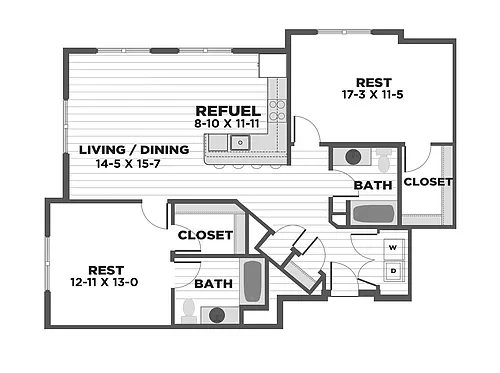 Floor plan B2E
