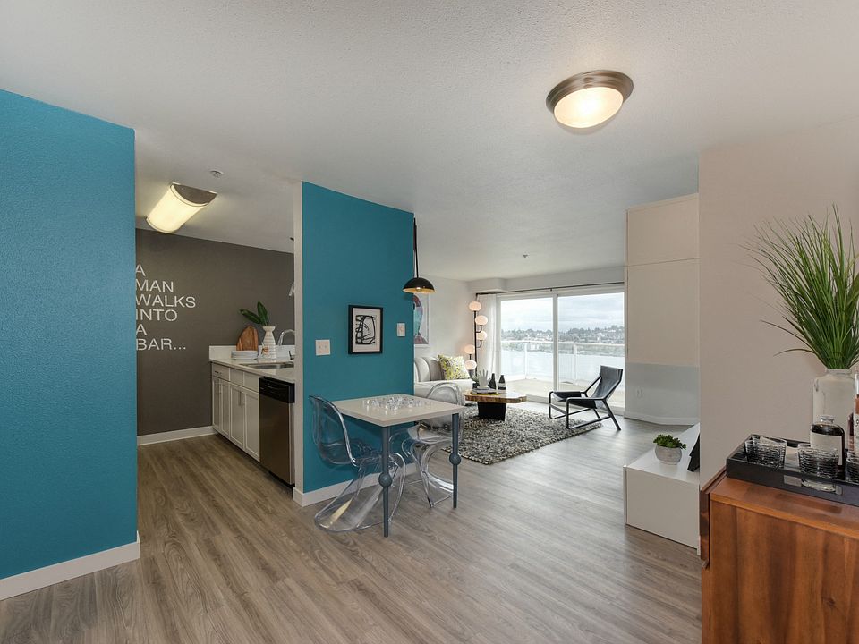 Kitchen and View of Living Room