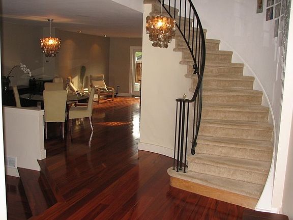 View from entrance is breathtaking! Curved staircase immediately grabs attn!