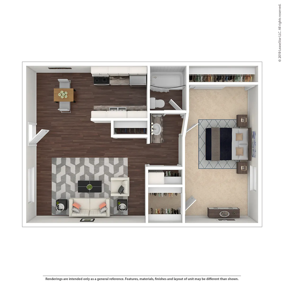 Floor plan A2 - Renovated