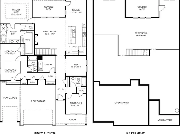 Foxwood Basement Plan, Vines at Mill Creek - Legacy Series