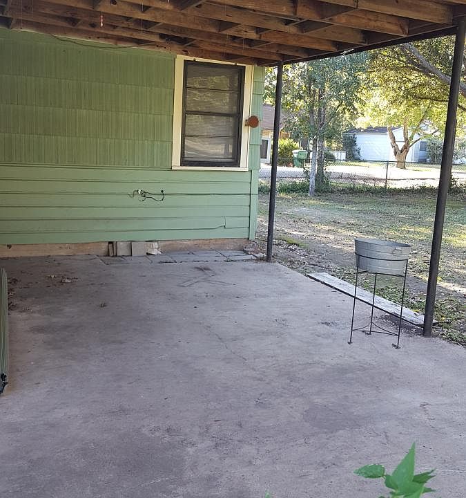 Covered back porch
