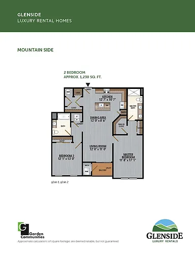 Floor plan $2.49/sq.ft. - Two Bedroom