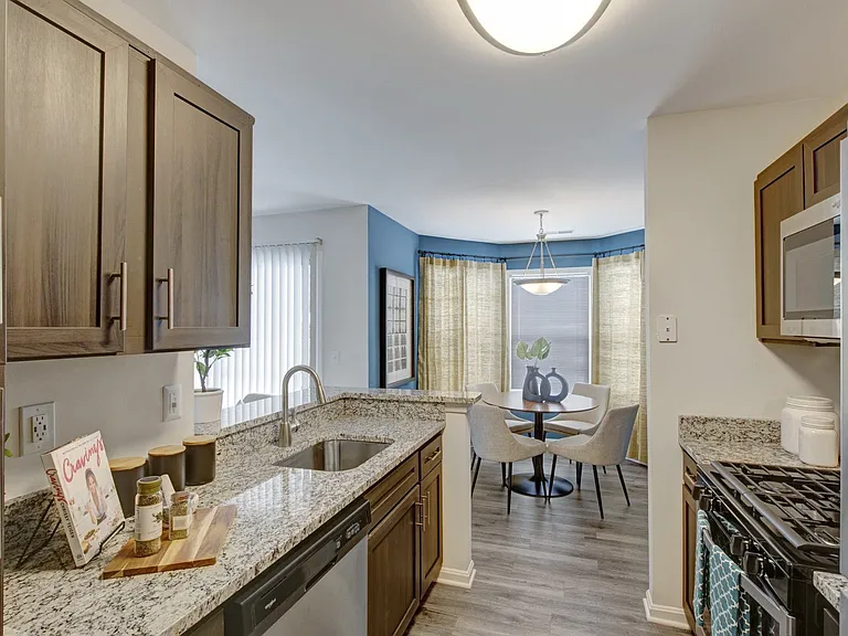 Elegant dining areas in select apartment homes.
