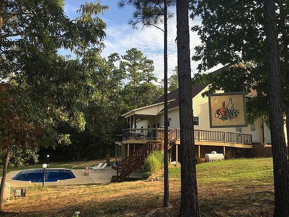 Tucked into the woods.