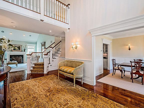 two story entry hall