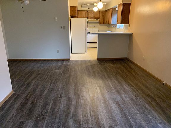 Living room with new hardwood floor