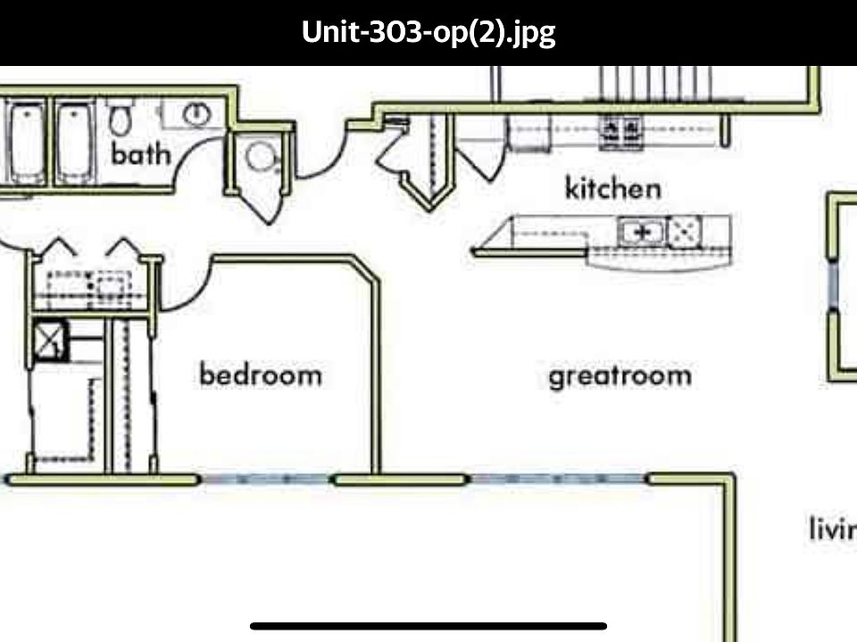Layout of Apartment 303.