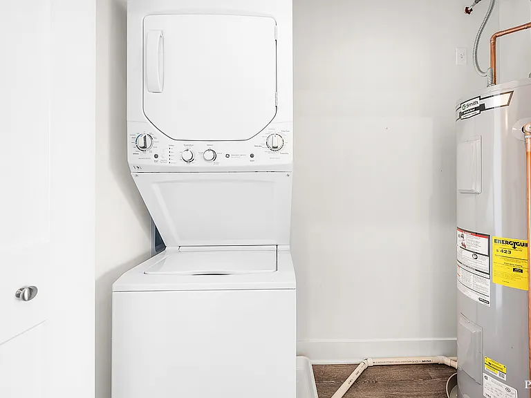 In unit private laundry