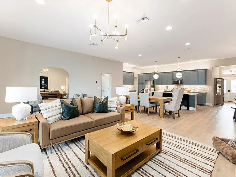 Furniture and colors are digitally staged for illustration purposes only.