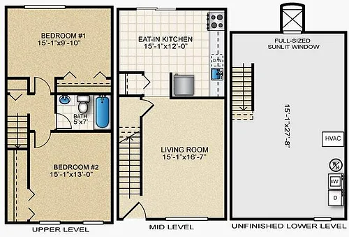 Floor plan Two Bedroom