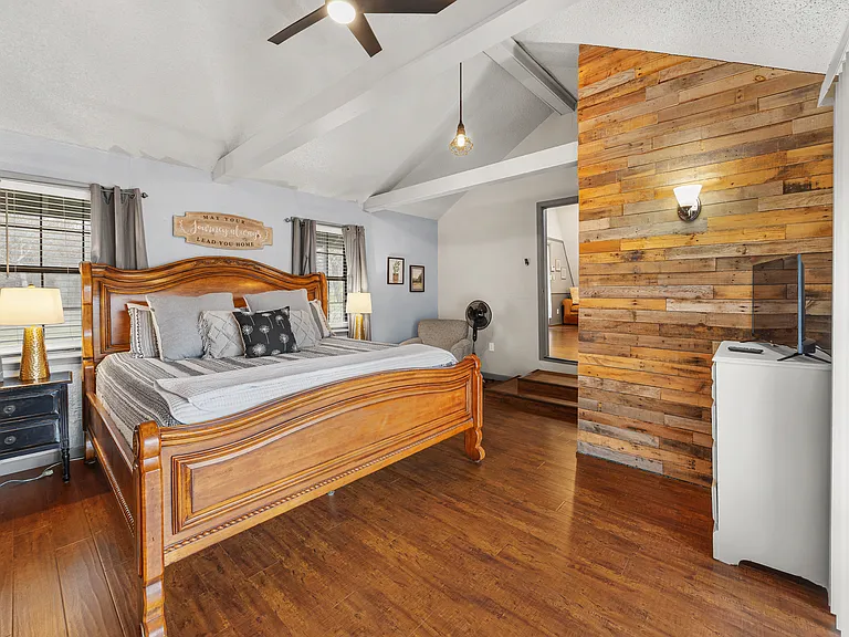 Primary bedroom with split closets