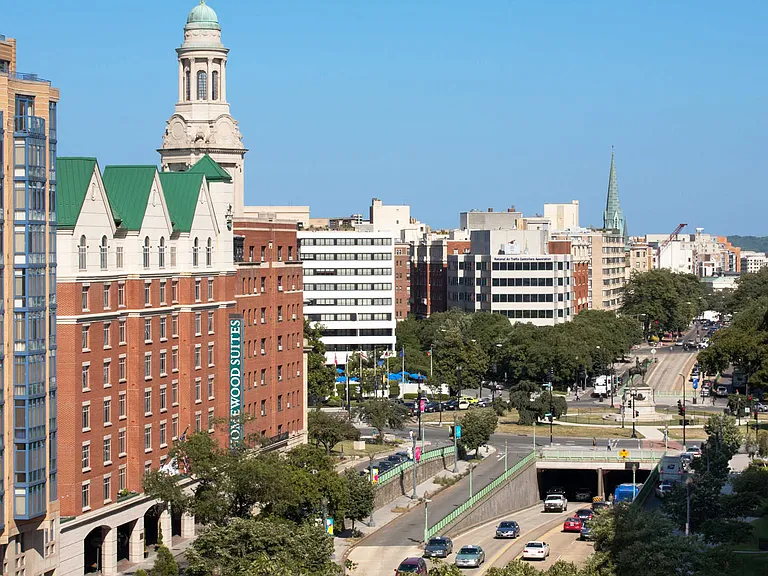 View from 1500 Mass Apartments