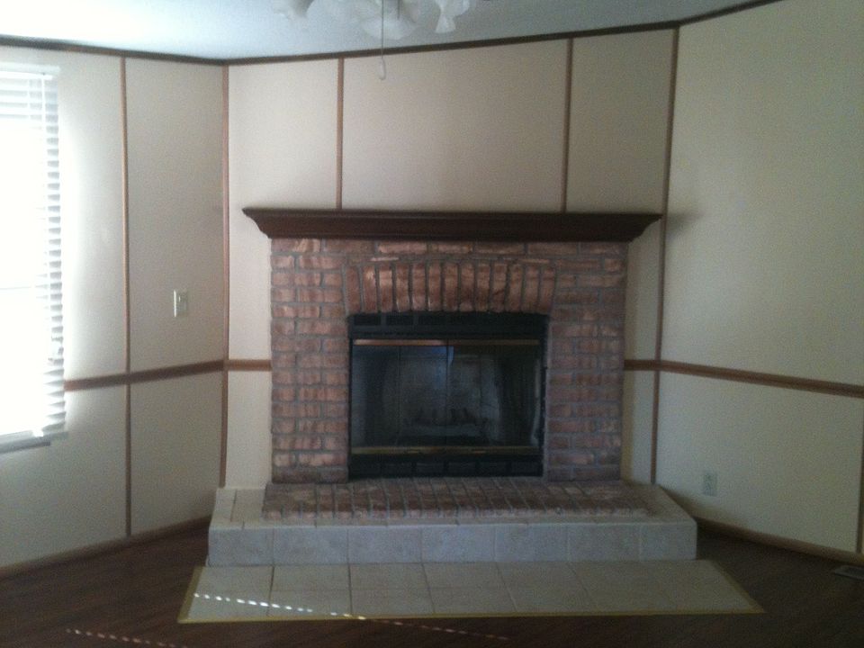 Living Room w/Wood Fireplace