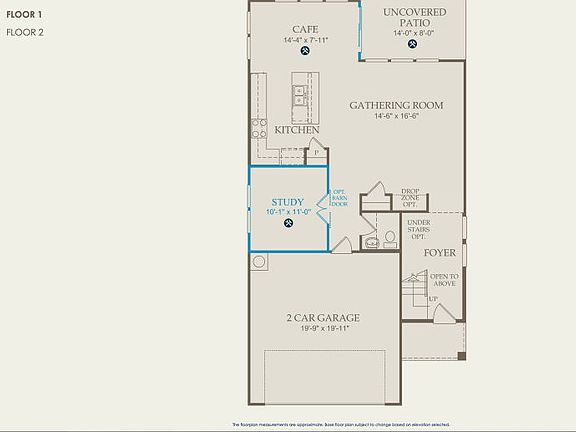 Sienna Floor Plan, Quick Move-In Home, Floor 1