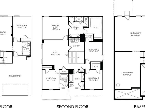 Johnson Basement Plan, Vines at Mill Creek - Estate Series