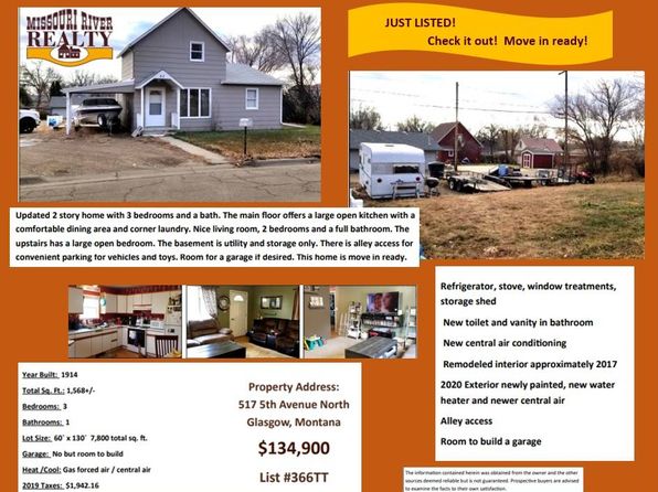 Glasgow Real Estate - Glasgow MT Homes For Sale | Zillow