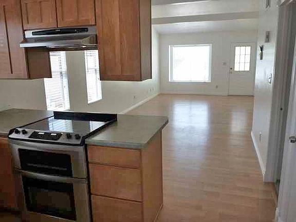view of living room from kitchen