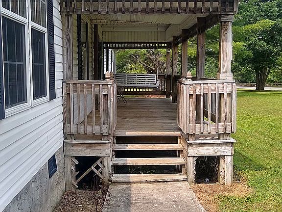 Front covered porch