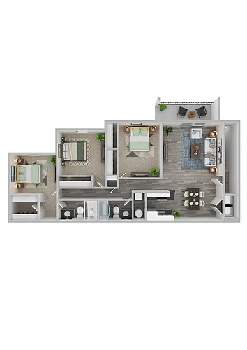 Floor plan The Canton - Renovated