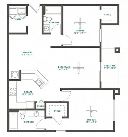 Floor plan 2C Renovation 2