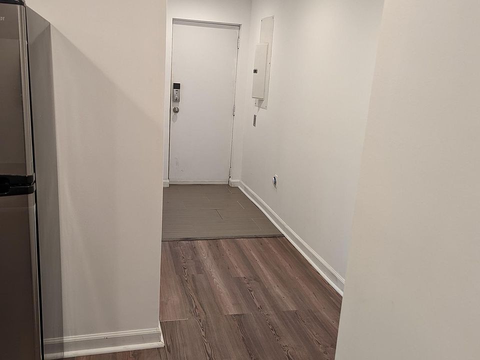 Before renovation. Recently, removed the closet and the area has opened up.