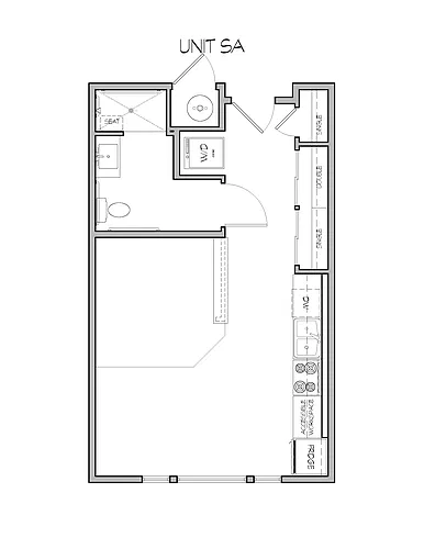 Floor plan Studio