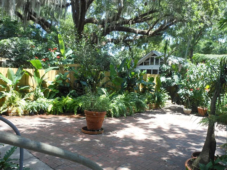 Brick patio