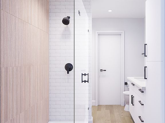 White Cabinet Scheme - Bathroom with Standing Shower