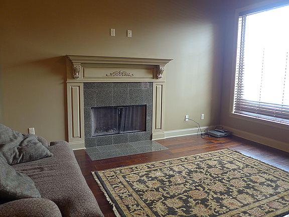 Living room fireplace