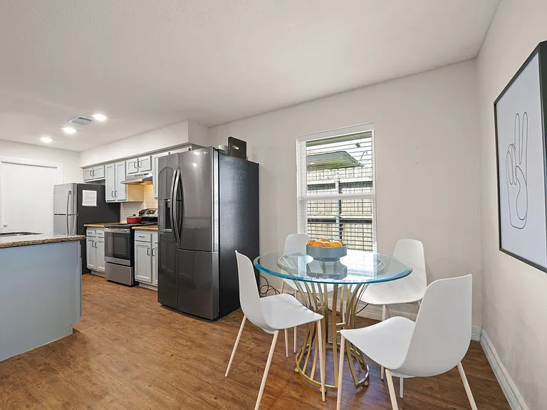 Spacious dining + 2 refrigerators