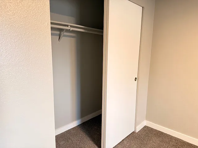 Great closet space with enough room to store all your rain gear.