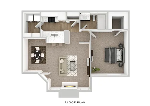 Floor plan 1x1U