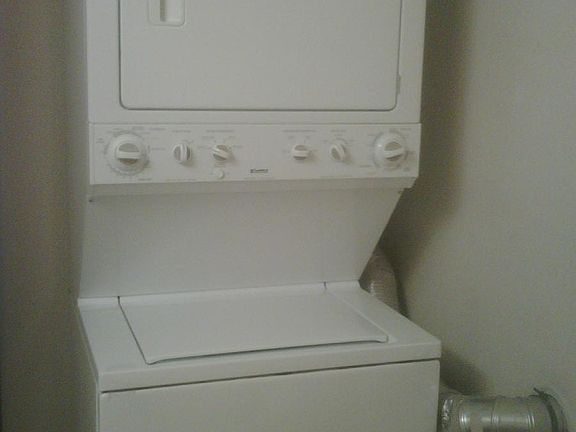W&D behind door of bathroom
