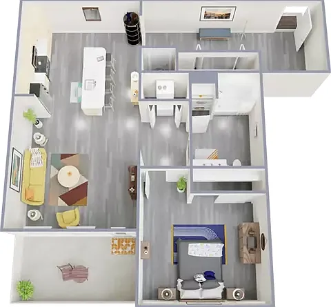 One bedroom, one bath, 842 square foot apartment home One bedroom, one bath, 842 square foot apartment home