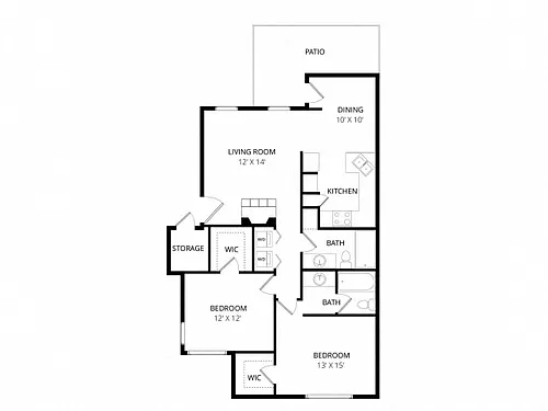 Floor plan B3 Sunrise Remodel