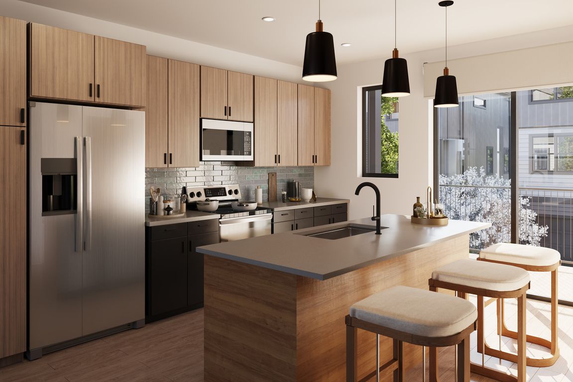 Ascent 3 x 3 B warm industrial upgraded townhome