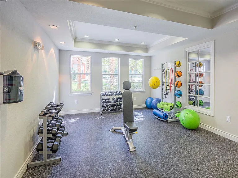 Premium fitness center with free weights