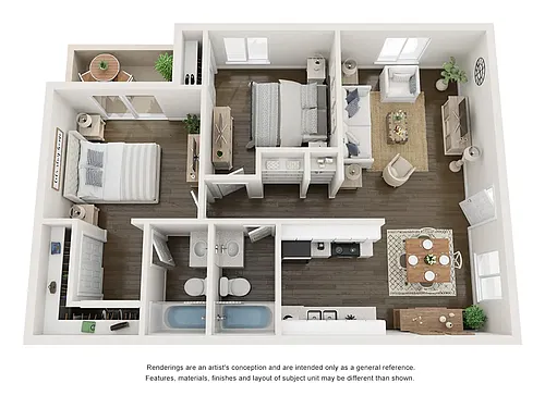Floor plan Two Bedroom