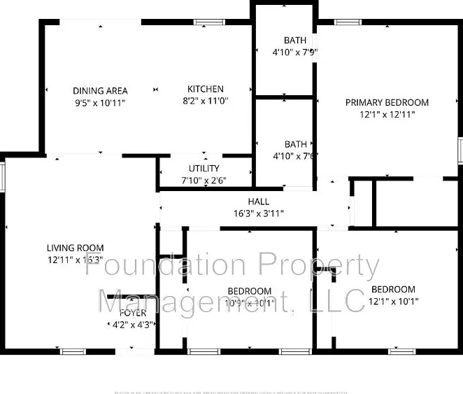 3 bed, 2.0 bath, 1096 sqft, $1,345 — Photo 3