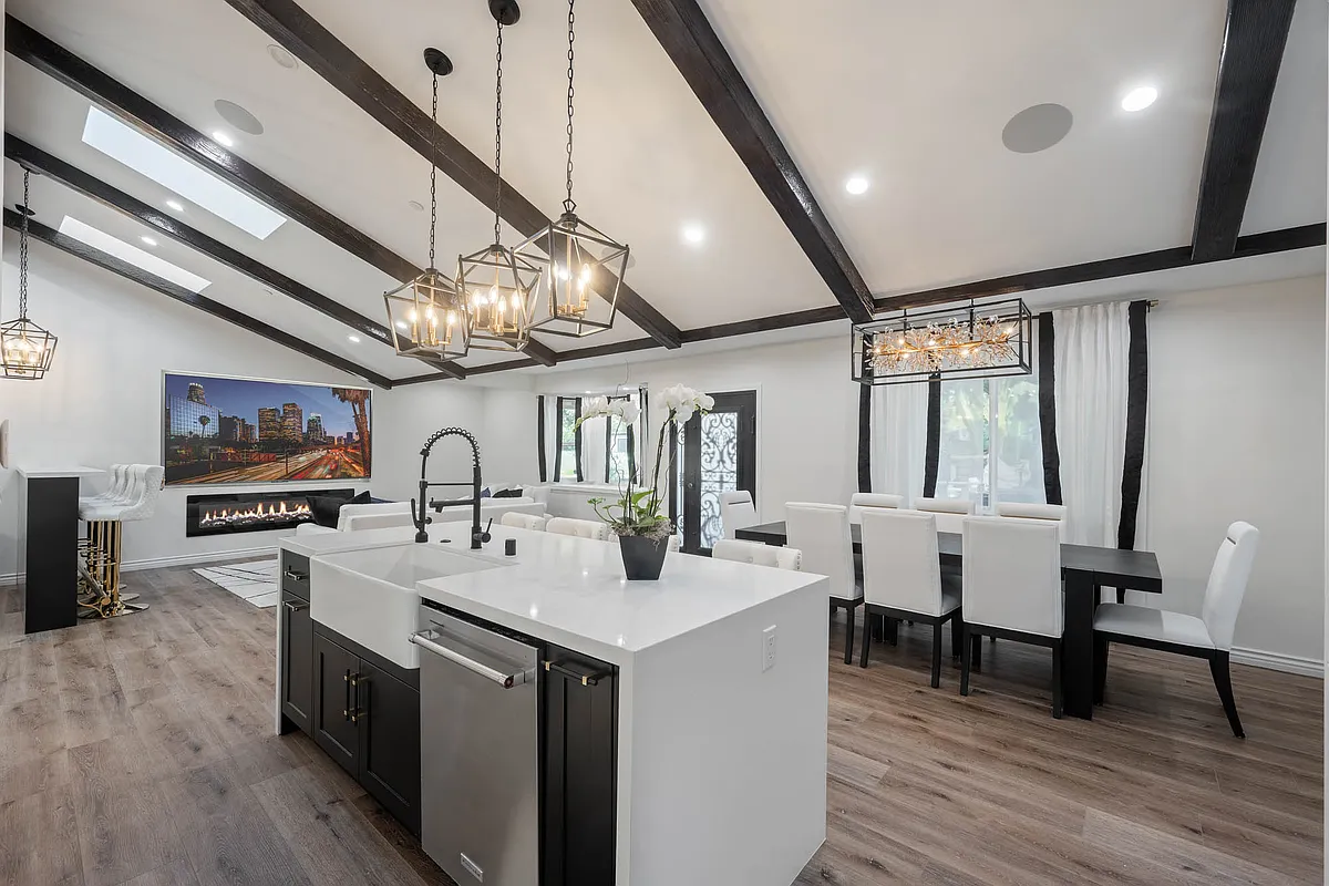 Open Living and Dining with Kitchen - 927 N Fairview St