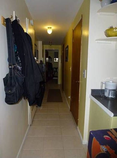 Hall with storage closet