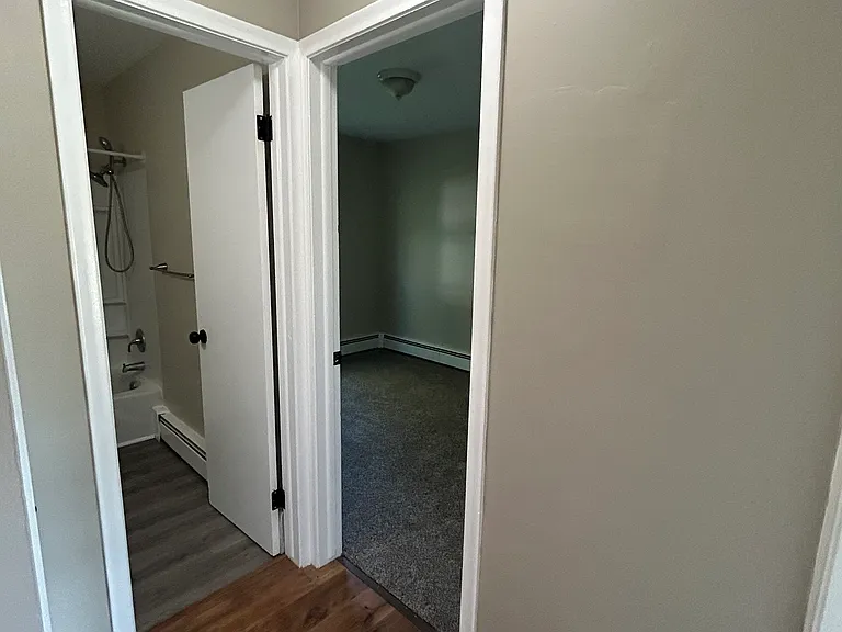 Hall, looking at bathroom and bedroom 2